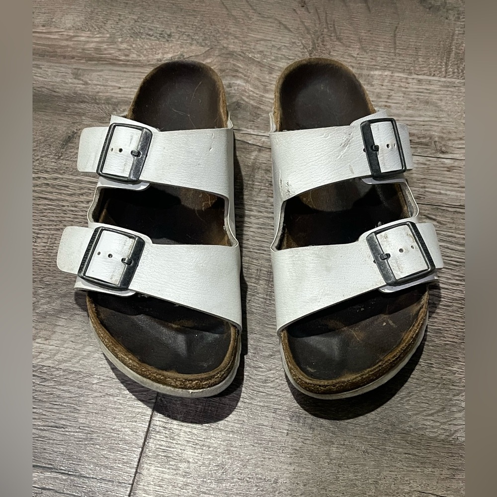 Birkenstock White Double Strap Sandals